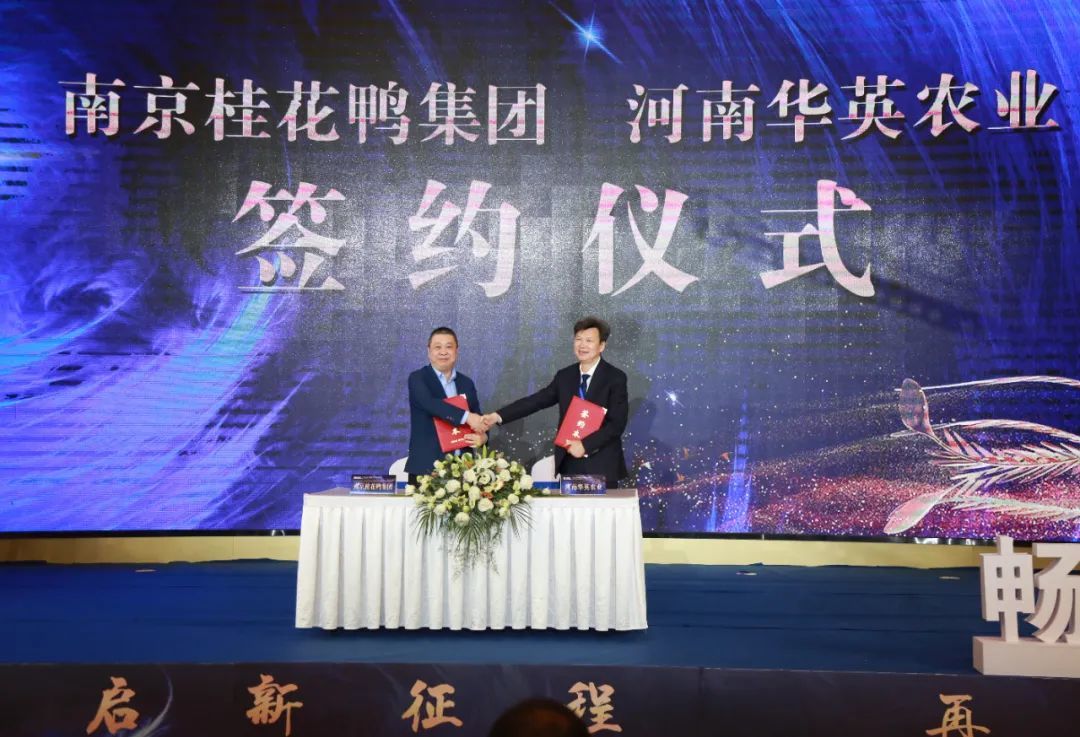 公司与华英农业举行战略合作签约仪式